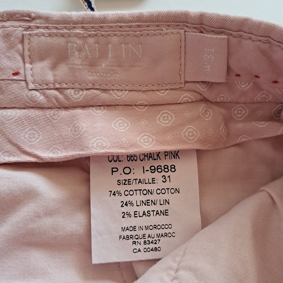 NWT Men's Ballin Chalk Pink Shorts Size w 31 - Picture 6 of 8